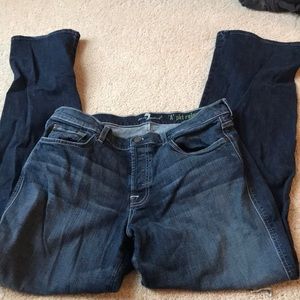 7 for all mankind dark wash jean